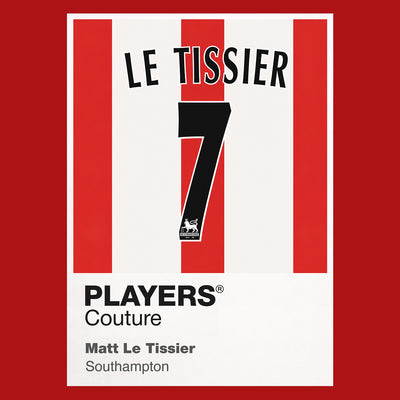 Matt Le Tissier 7 Football Shirt Frame Men's Hoodie