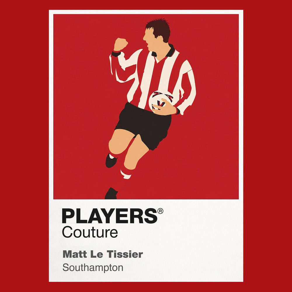 Matt Le Tissier Southampton Icon Frame Kids Hoodie — Red Artwork