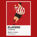 Matt Le Tissier Southampton Icon Frame Men's Hoodie — Red Artwork