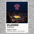 Matt Le Tissier Southampton number 7 Icons in Lights Frame artwork in grey