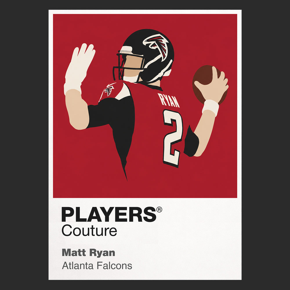 Matt Ryan Falcons American Football Icon Frame Men's T-Shirt