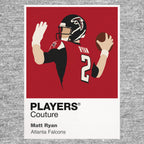 Matt Ryan Falcons American Football Icon Frame Men's Hoodie