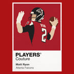 Matt Ryan Falcons American Football Icon Frame Men's Hoodie