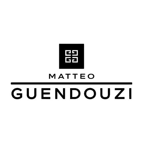 Matteo Guendouzi Logo Men's T-Shirt – white close-up detail shot of the Matteo Guendouzi Players Couture logo design