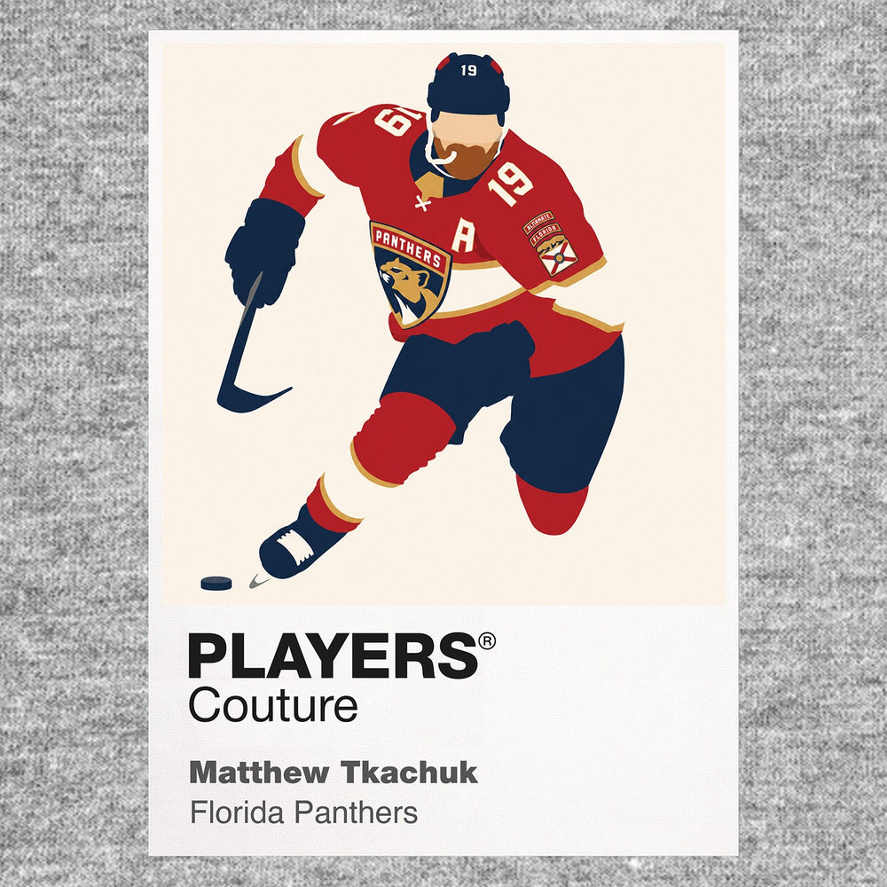 Matthew Tkachuk Panthers Ice Hockey Icon Frame Men's T-Shirt – image 7