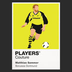 Matthias Sammer Icon Frame artwork in black
