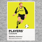 Matthias Sammer Icon Frame artwork in grey