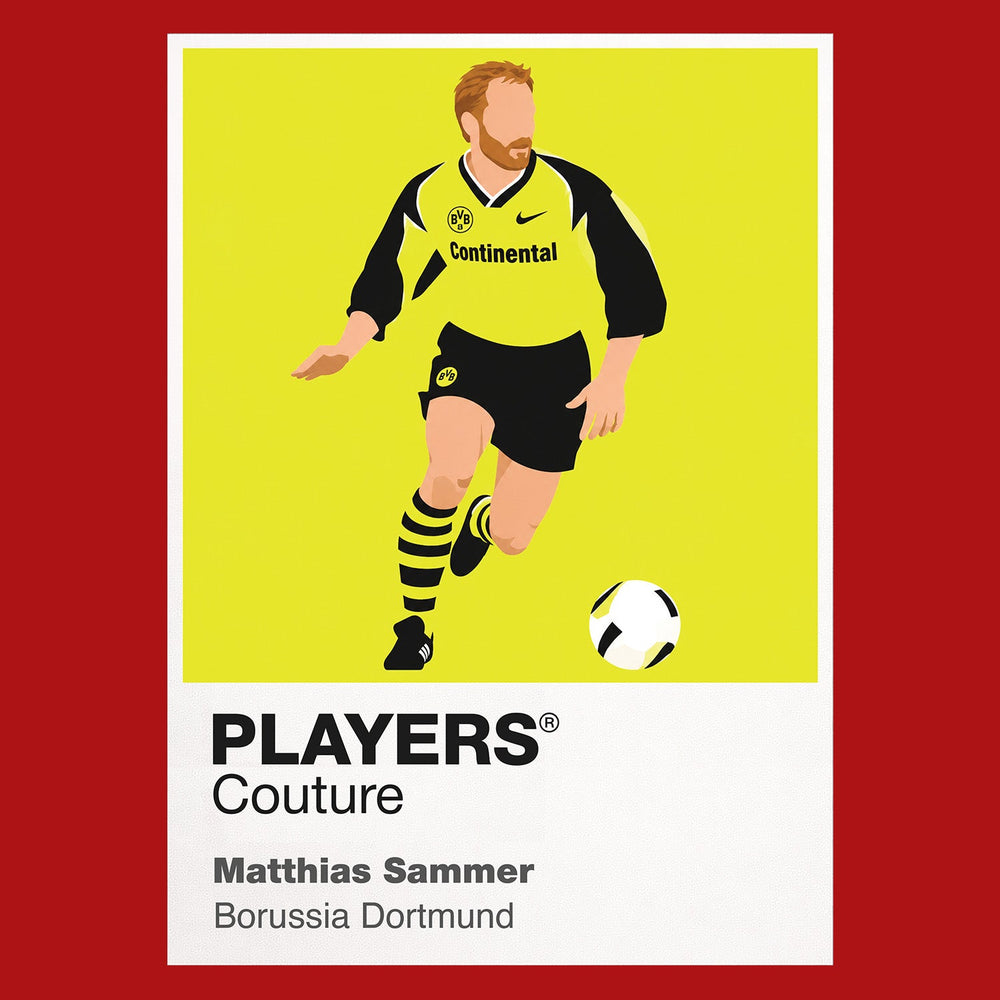 Matthias Sammer Icon Frame artwork in red