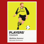 Matthias Sammer Icon Frame artwork in red