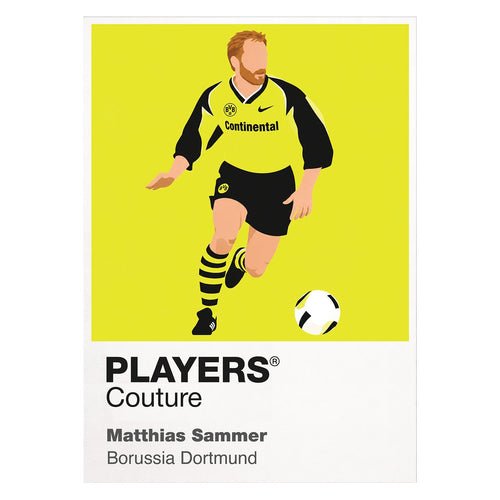 Matthias Sammer Borussia Dortmund Icon Frame artwork on white