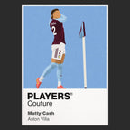Matty Cash Aston Villa black Icon Frame artwork detail