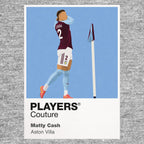 Matty Cash Aston Villa grey Icon Frame artwork detail