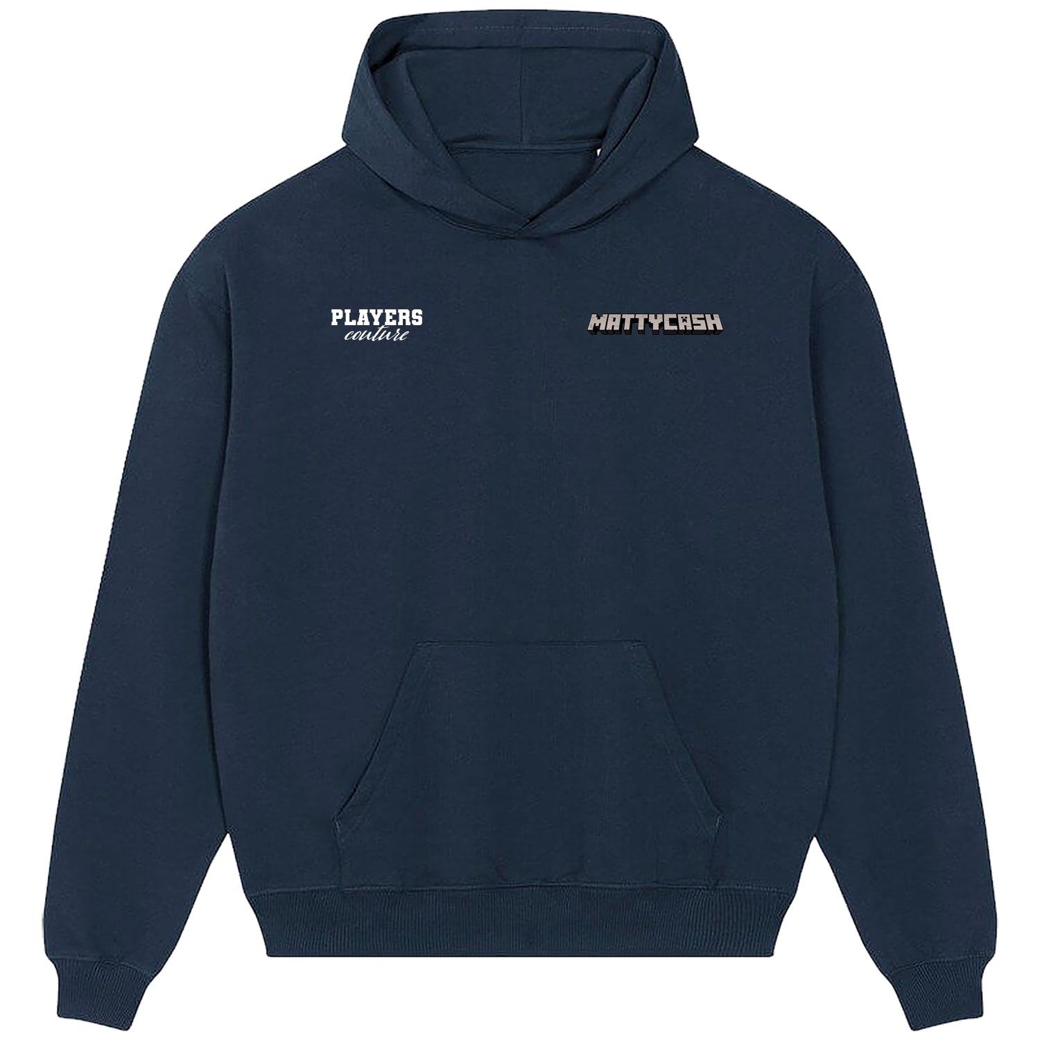 Matty Cash Logo Players Couture Men's Casual Hoodie Navy