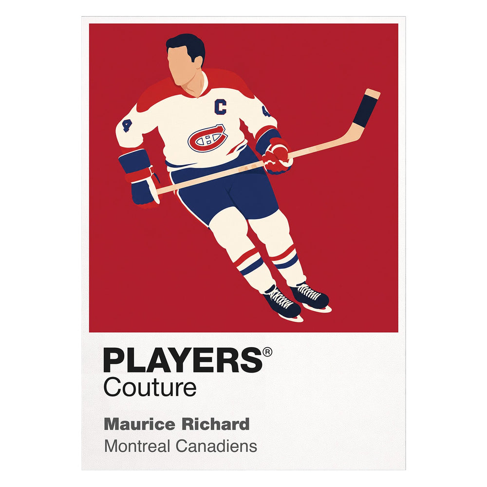 Maurice Richard Canadiens Ice Hockey Icon Frame Men's Hoodie – image 8