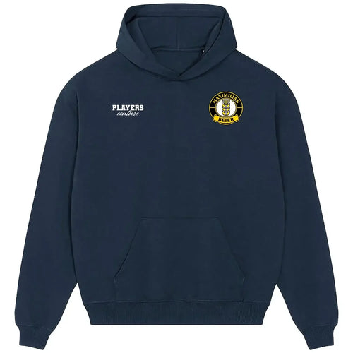 Maximilian Beier hoodie – navy men's hoodie featuring the Maximilian Beier Players Couture logo