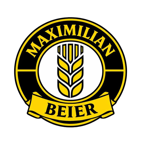 Maximilian Beier Logo Men's Hoodie – white close-up detail shot of the Maximilian Beier Players Couture logo design