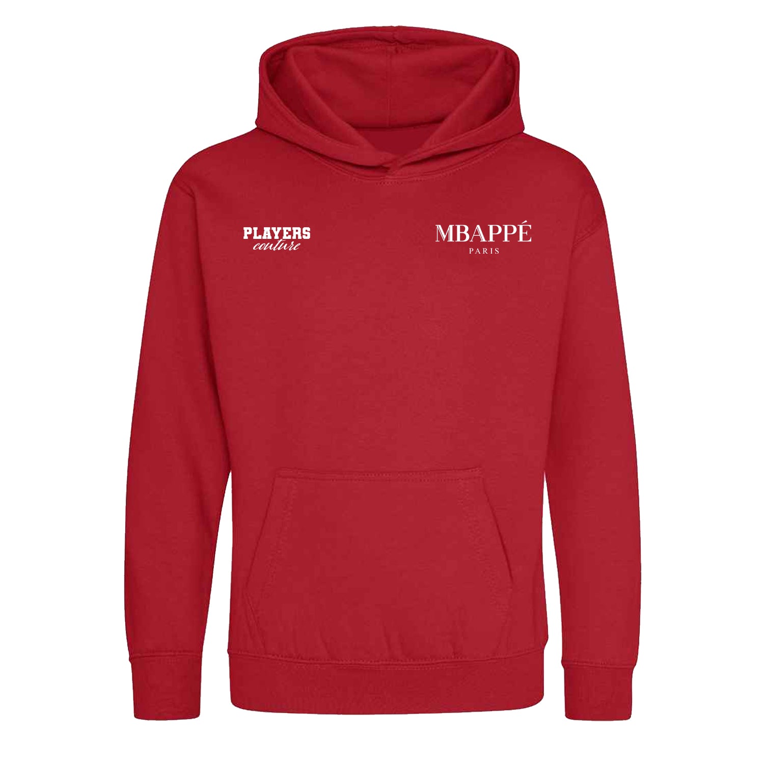 Kylian Mbappe Paris Logo Players Couture Kids Hoodie Red