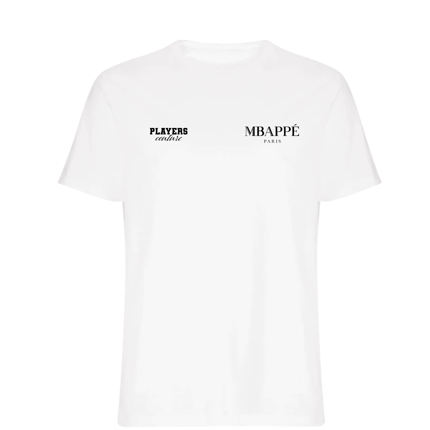 Kylian Mbappe Paris Logo Players Couture Mens T-Shirt White
