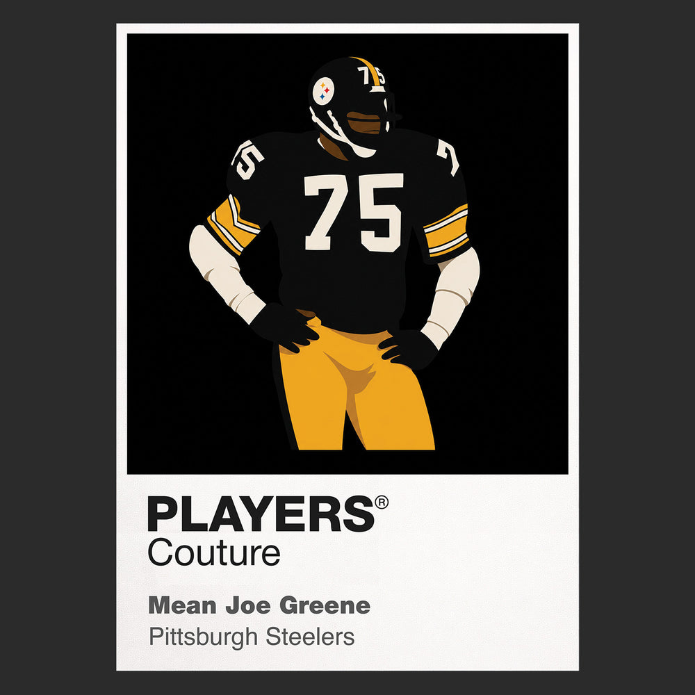 Mean Joe Greene Steelers American Football Icon Frame Men's T-Shirt