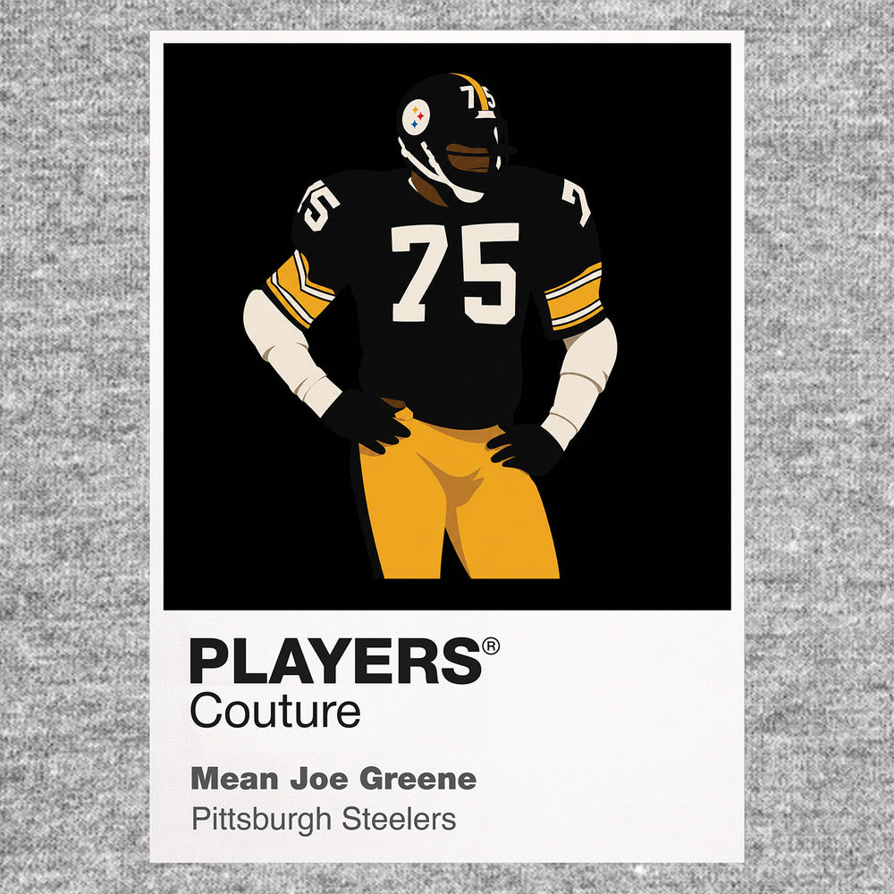 Mean Joe Greene Steelers American Football Icon Frame Men's T-Shirt