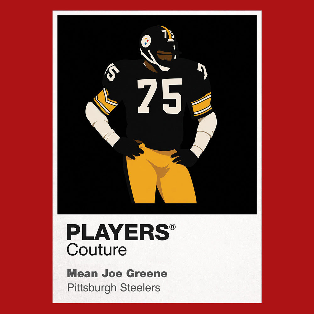 Mean Joe Greene Steelers American Football Icon Frame Men's T-Shirt