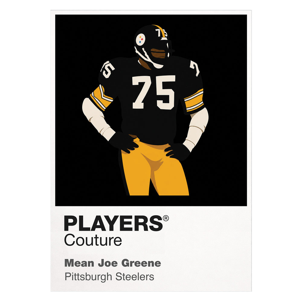 Mean Joe Greene Steelers American Football Icon Frame Men's T-Shirt