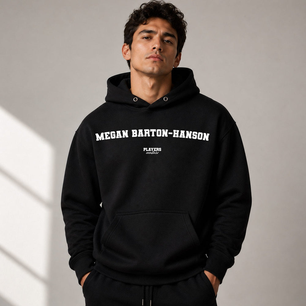 Megan Barton-Hanson name-print hoodie - black