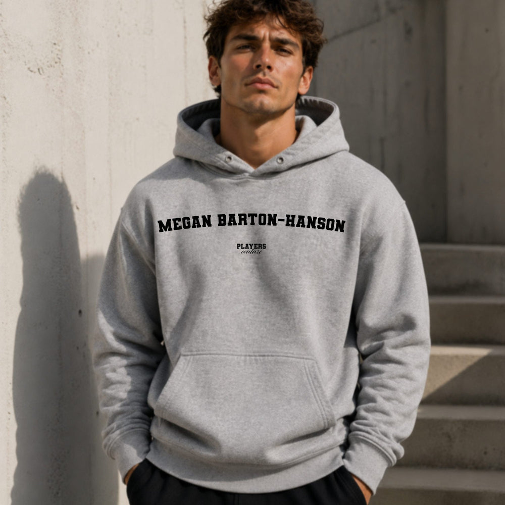 Megan Barton-Hanson name-print hoodie - grey
