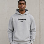 Megan Fox name-print hoodie - grey