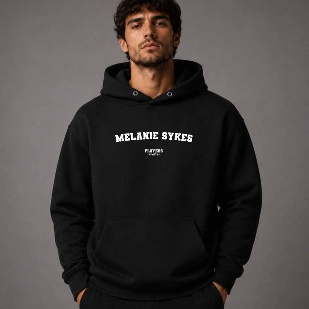Melanie Sykes name-print hoodie - black