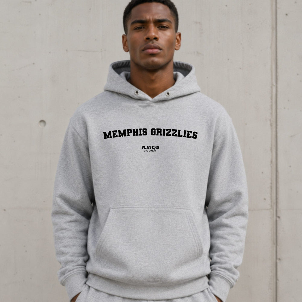 Memphis Grizzlies name-print hoodie - grey