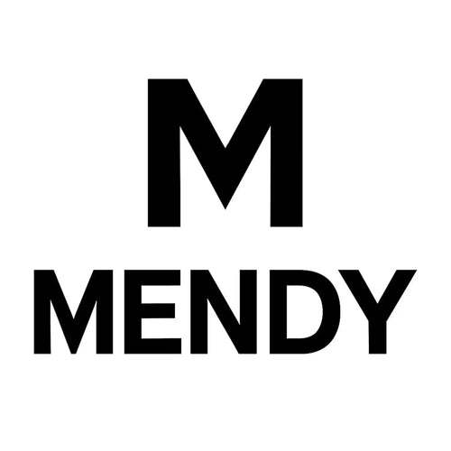 Mendy Logo Men's T-Shirt – white close-up detail shot of the Mendy Players Couture logo design