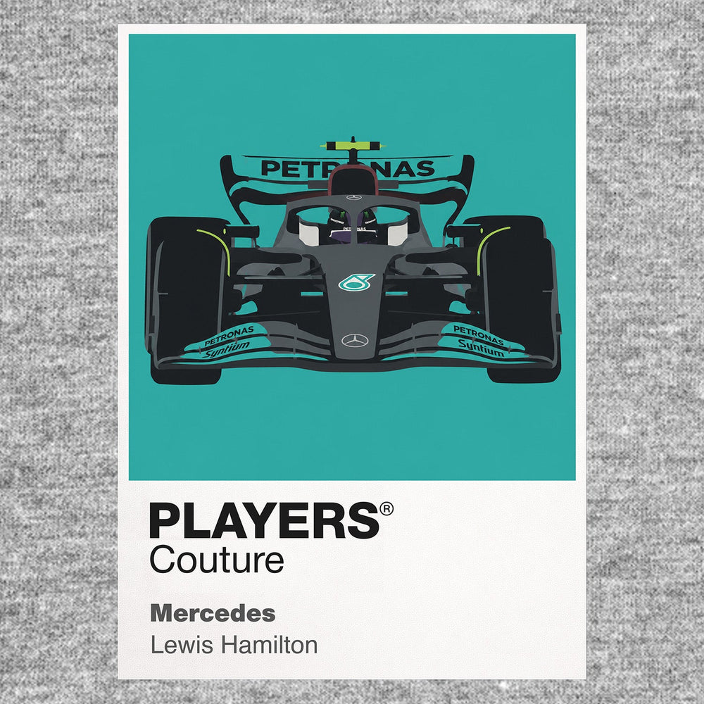 Mercedes Lewis Hamilton Formula 1 T-shirt – grey view