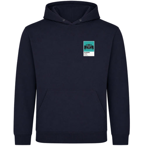 Mercedes Lewis Hamilton Formula 1 hoodie – mens navy hoodie view