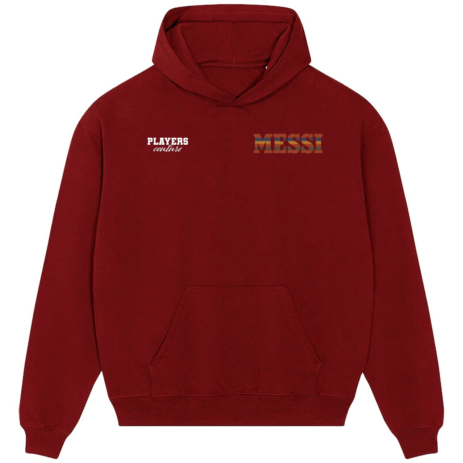 Lionel Messi Logo 1 Players Couture Men's Casual Hoodie Red