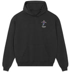 Lionel Messi Barcelona hoodie – black men's hoodie featuring the Lionel Messi Barcelona Players Couture logo