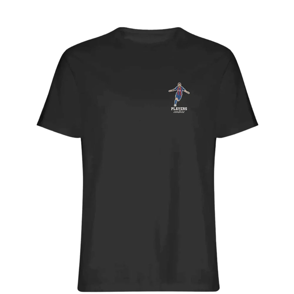 Lionel Messi Barcelona t-shirt – black men's t-shirt featuring the Lionel Messi Barcelona Players Couture logo