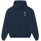 Lionel Messi Barcelona hoodie – navy men's hoodie featuring the Lionel Messi Barcelona Players Couture logo