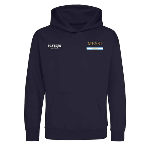 Lionel Messi Logo 3 Players Couture Kids Hoodie - Players Couture Lionel Messi Kids Hoodie Fan Clothing