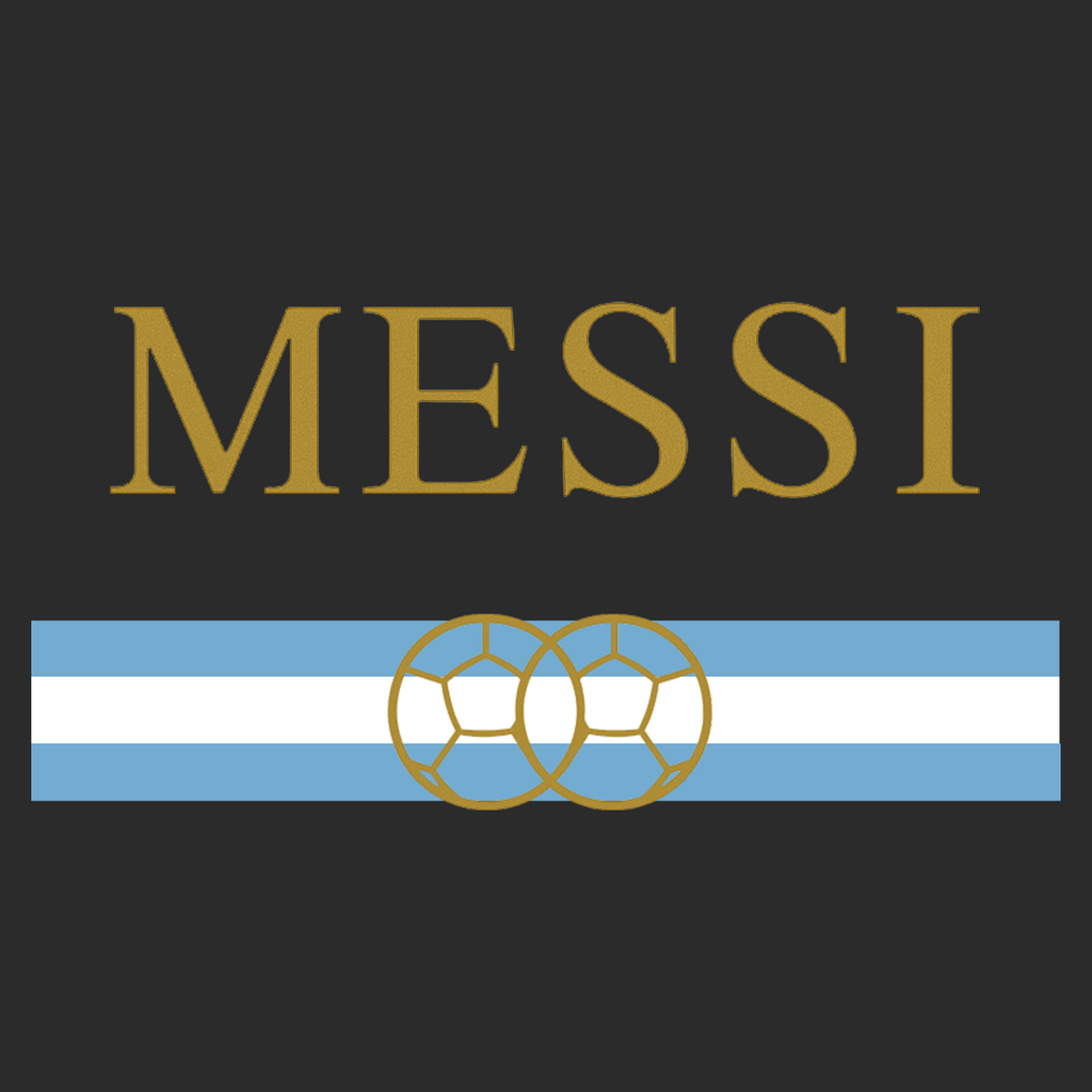 Lionel Messi Argentina Logo Players Couture Mens T-Shirt