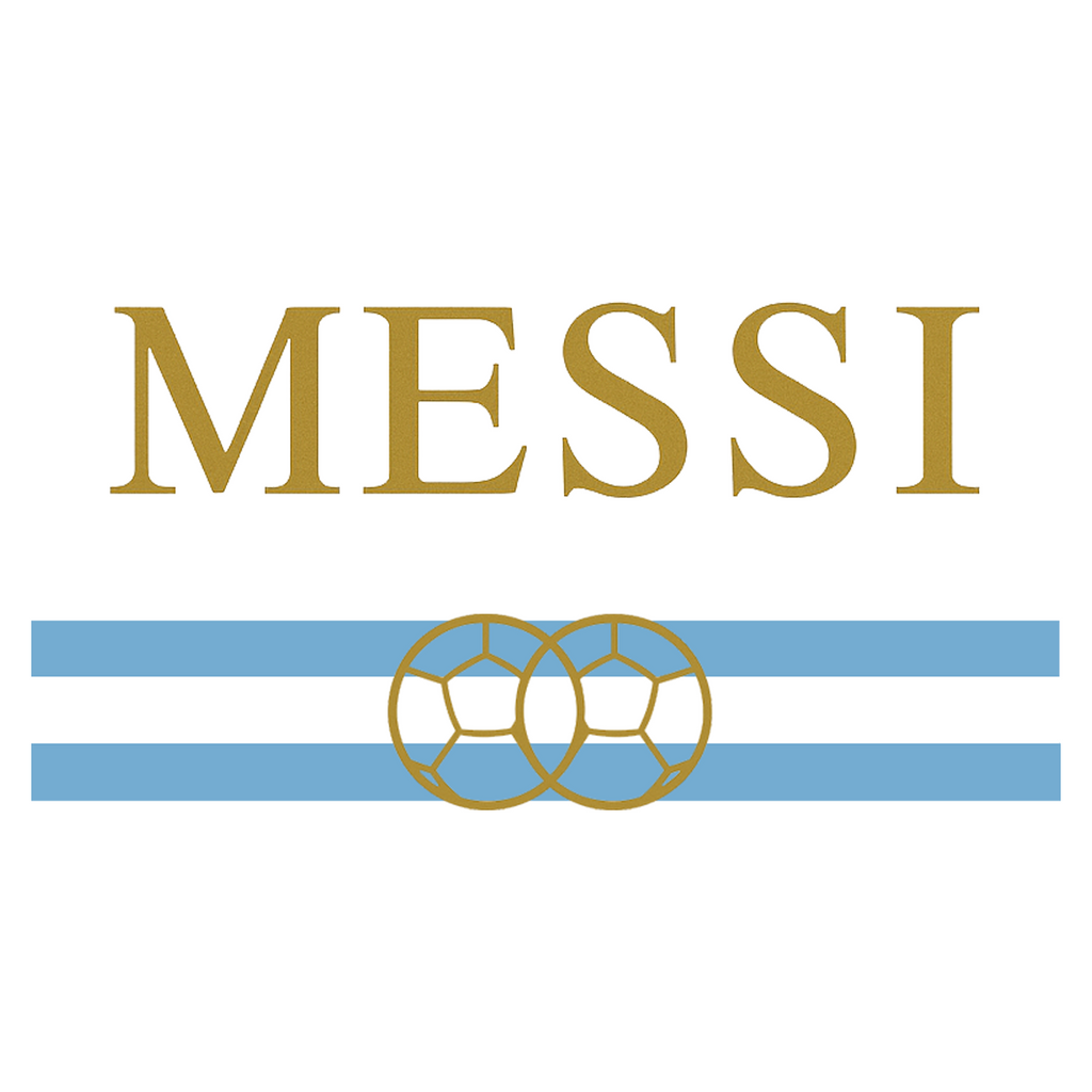 Lionel Messi Argentina Logo Players Couture Mens T-Shirt