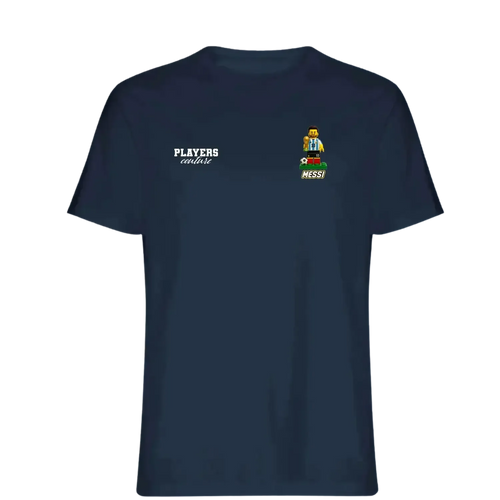 Lionel Messi Toy t-shirt – navy men's t-shirt featuring the Lionel Messi Toy Players Couture logo