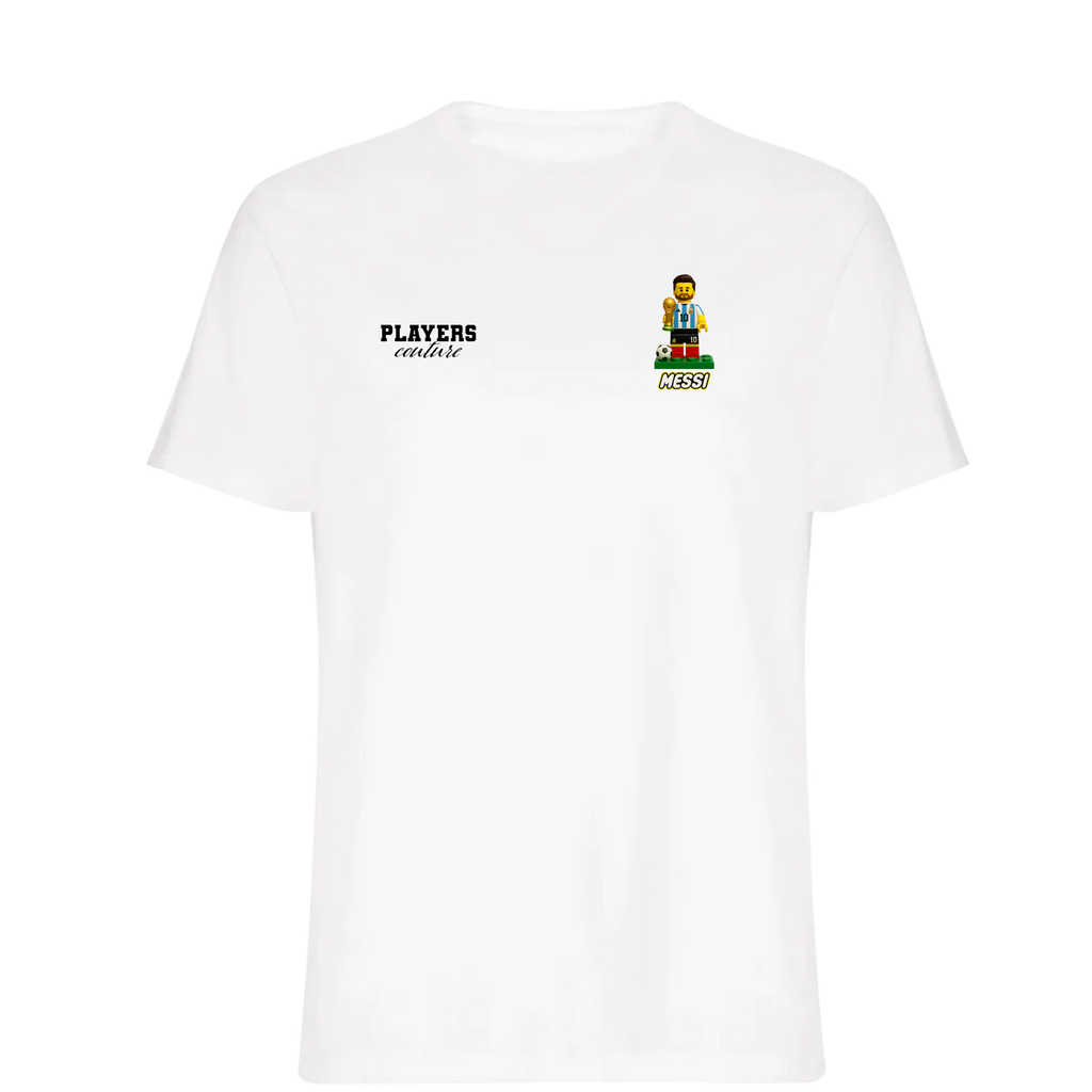 Lionel Messi Toy Logo Players Couture Mens T-Shirt White