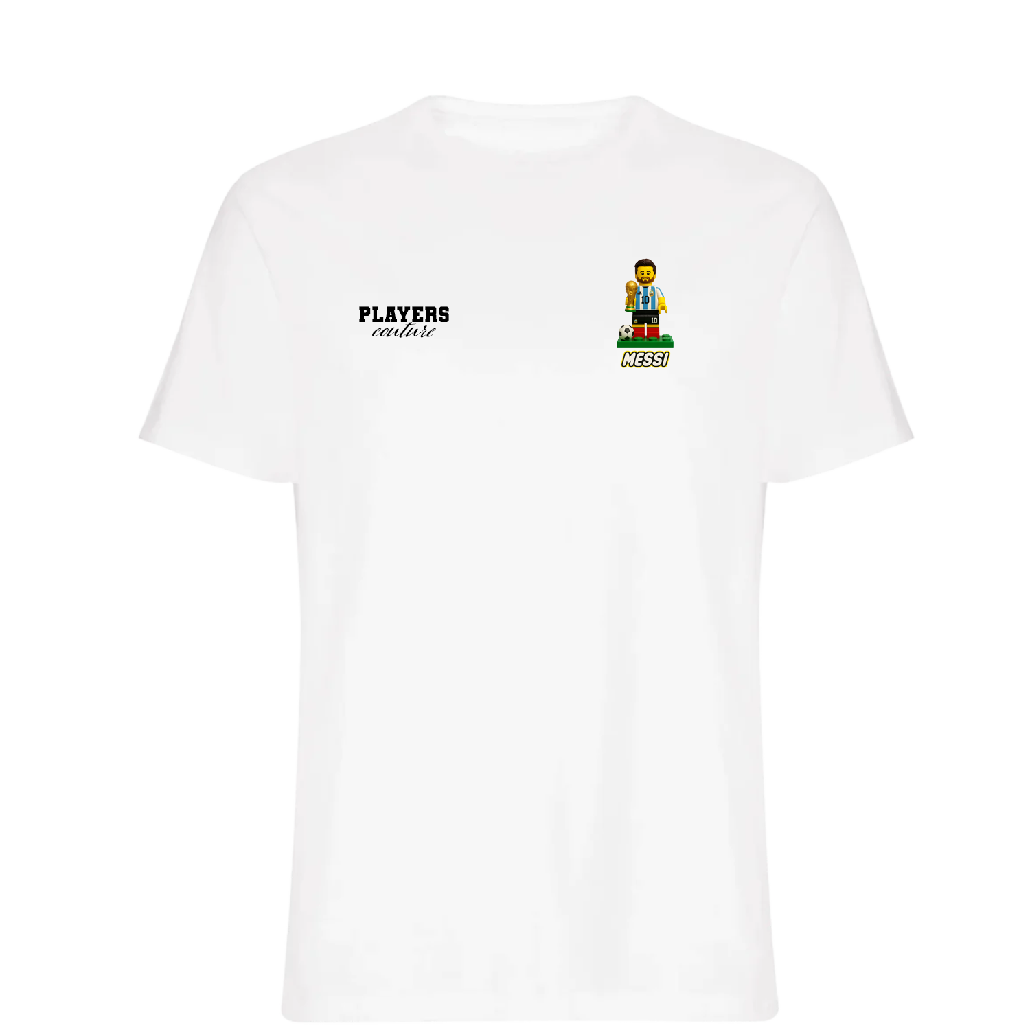 Lionel Messi Toy Logo Players Couture Mens T-Shirt White