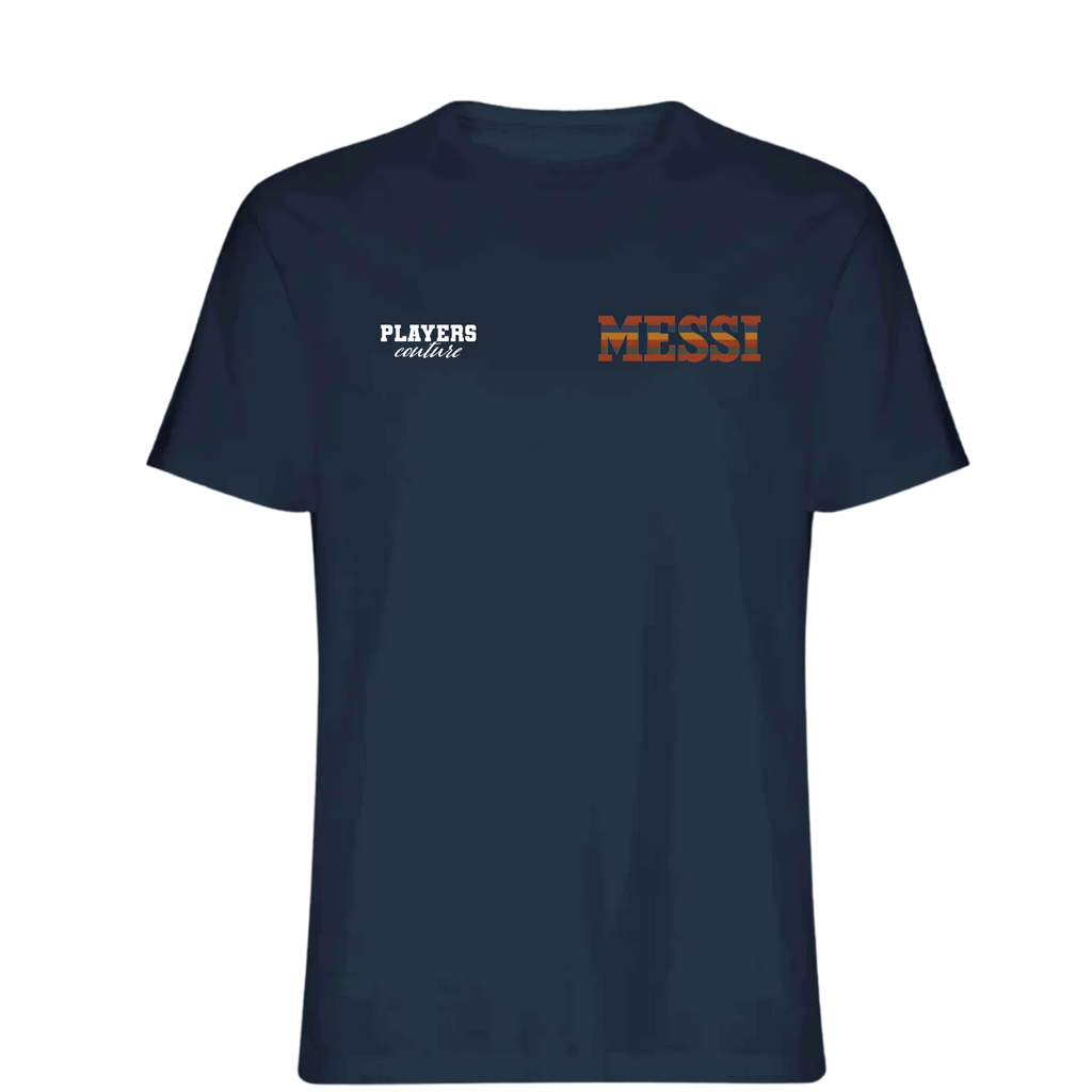 Lionel Messi Classic Logo Players Couture Mens T-Shirt Navy