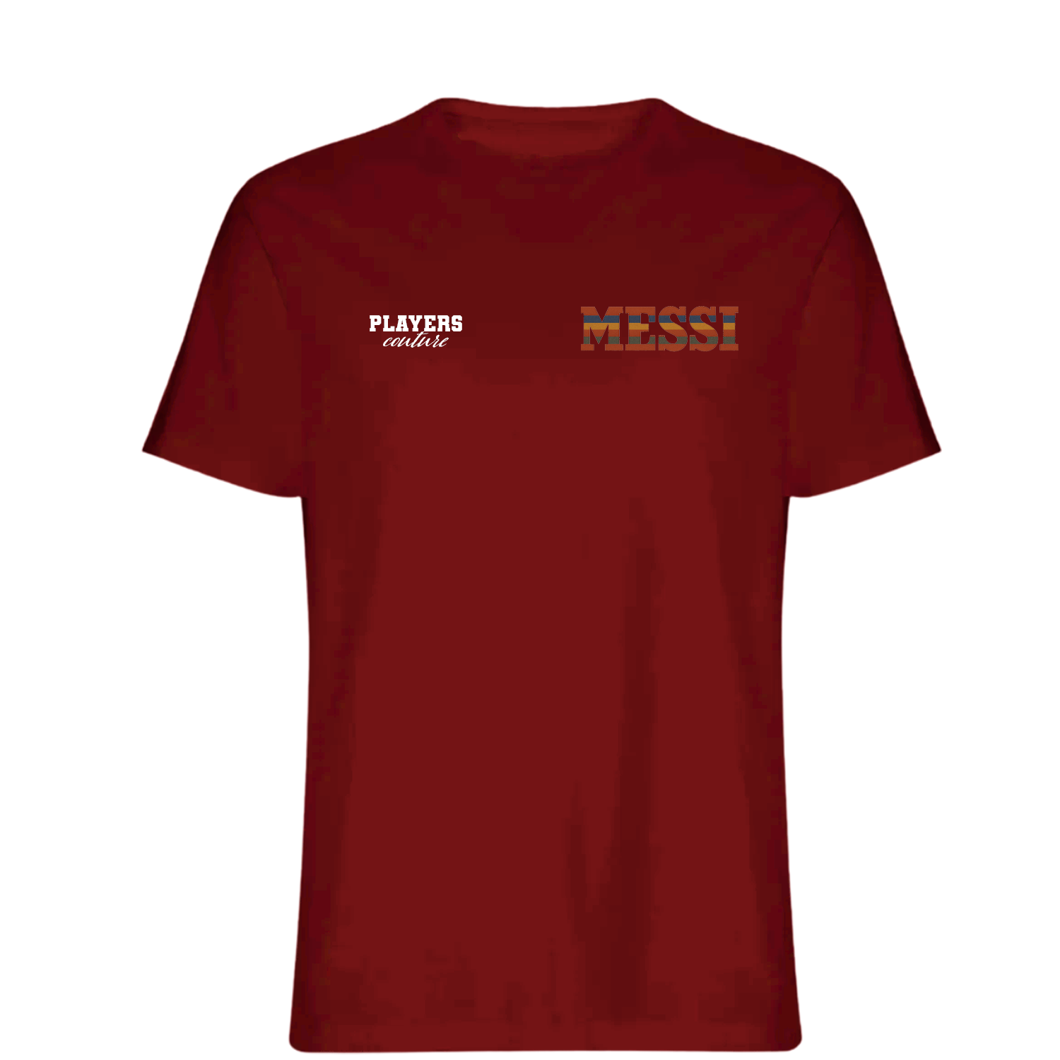 Lionel Messi Classic Logo Players Couture Mens T-Shirt Red