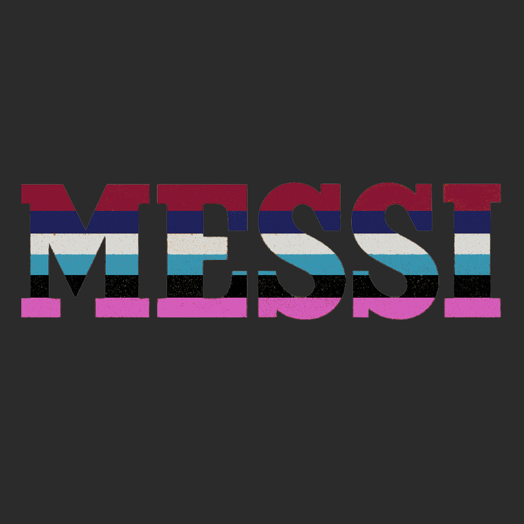 Lionel Messi Colours Logo Players Couture Mens T-Shirt