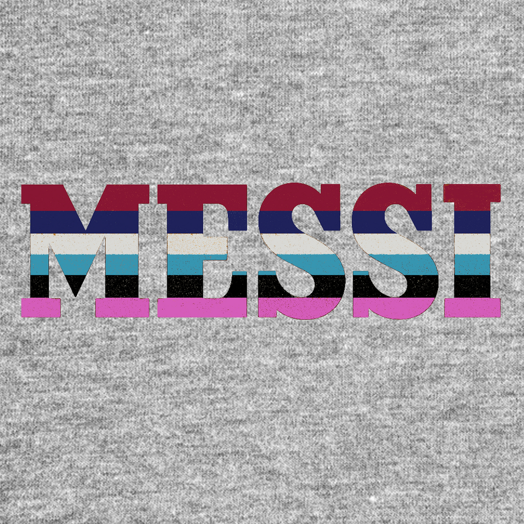 Lionel Messi Colours Logo Players Couture Mens T-Shirt