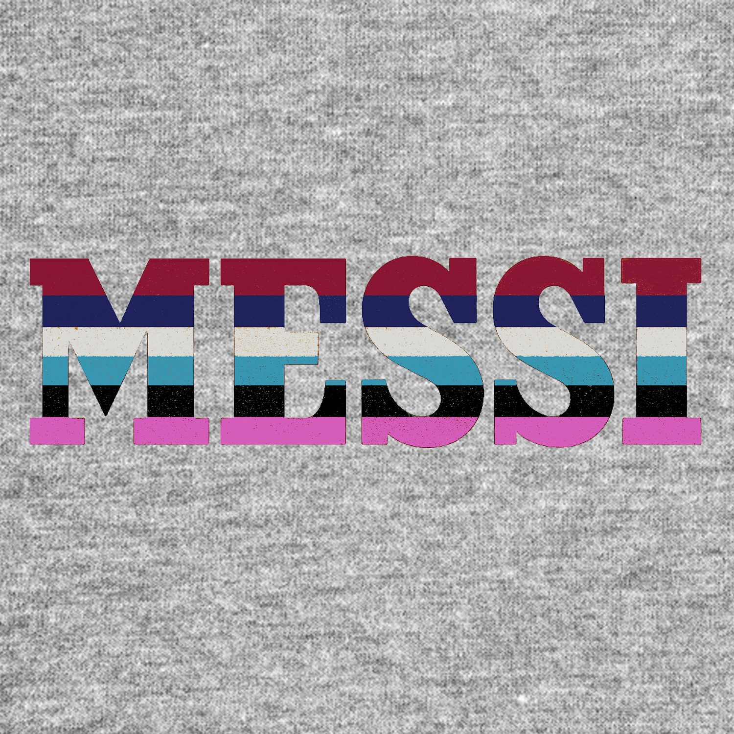 Lionel Messi Colours Logo Players Couture Mens T-Shirt