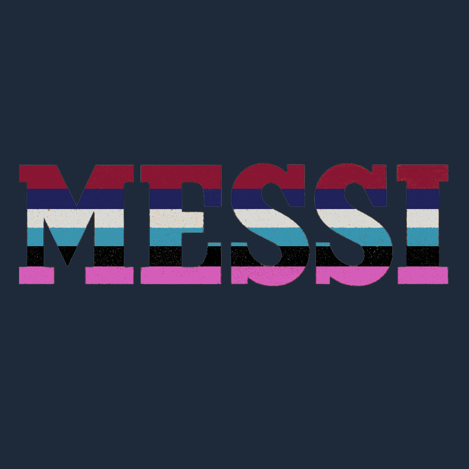 Lionel Messi Colours Logo Players Couture Mens T-Shirt